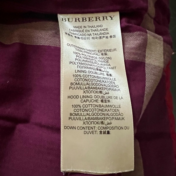 Burberry Vest with Removable Checkered Hood - Picture 7 of 9